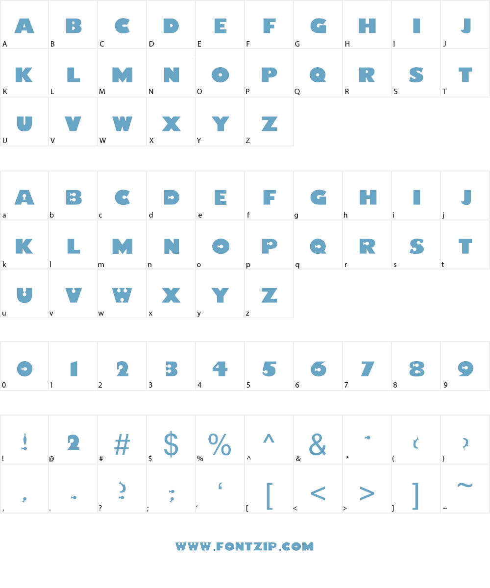 Findet Nemo Font Character
